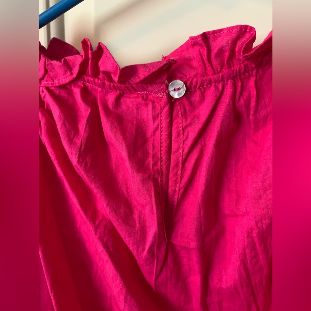 Umgee Flutter Sleeve Boho Top Size Small - image 6